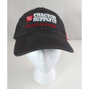Tractor Supply Co For Life Out Here Embroidered Adjustable Unisex Baseball Cap